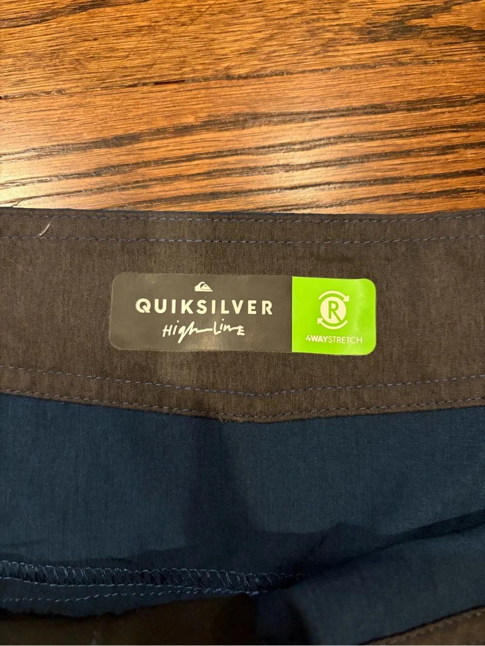 Quiksilver Men's Dark Navy Boardshorts with Black Lace